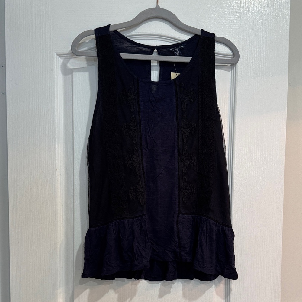 AE Navy Lace Tank